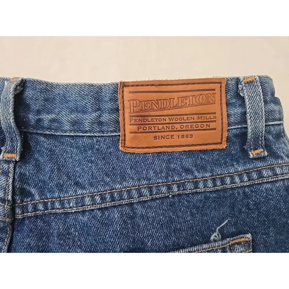 Pendleton Vtg 90s High Waisted Mom Jeans Womens Sz 14 Retro Westernwear Gorpcore